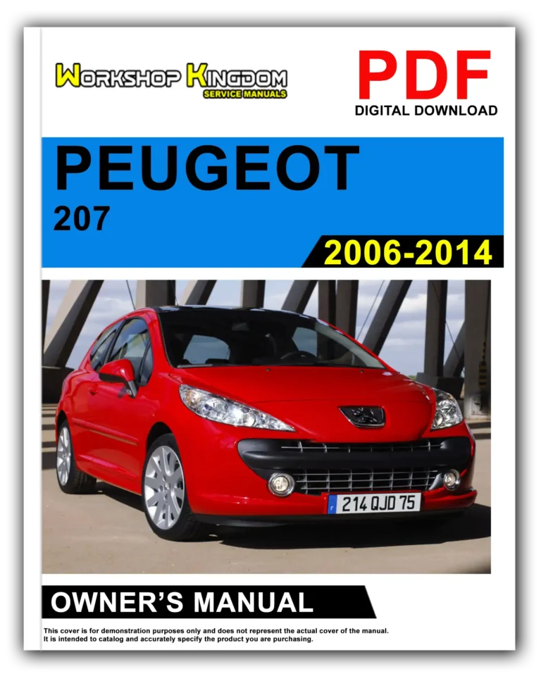 PEUGEOT 207 (2006-2014) Owner’s Manual – English – PDF Download