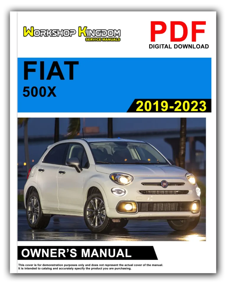 FIAT 500X (2019-2023) Owner’s Manual – English – PDF Download