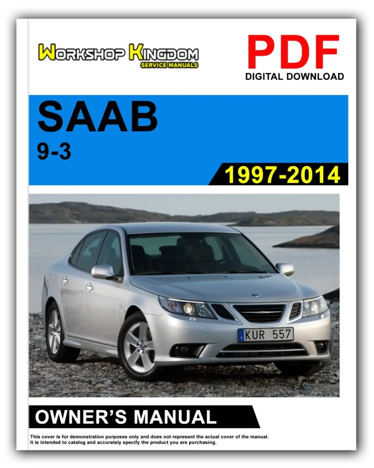 SAAB 9-3 (1997-2014) Owner’s Manual – English – PDF Download