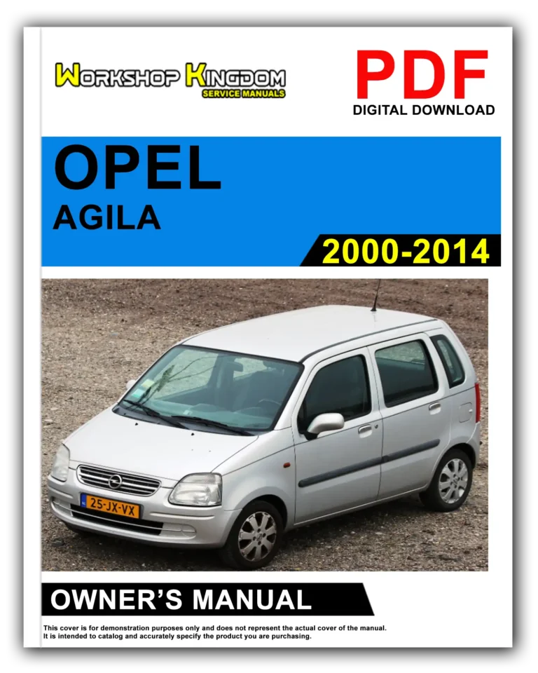 OPEL AGILA (2000-2014) Owner’s Manual – English – PDF Download