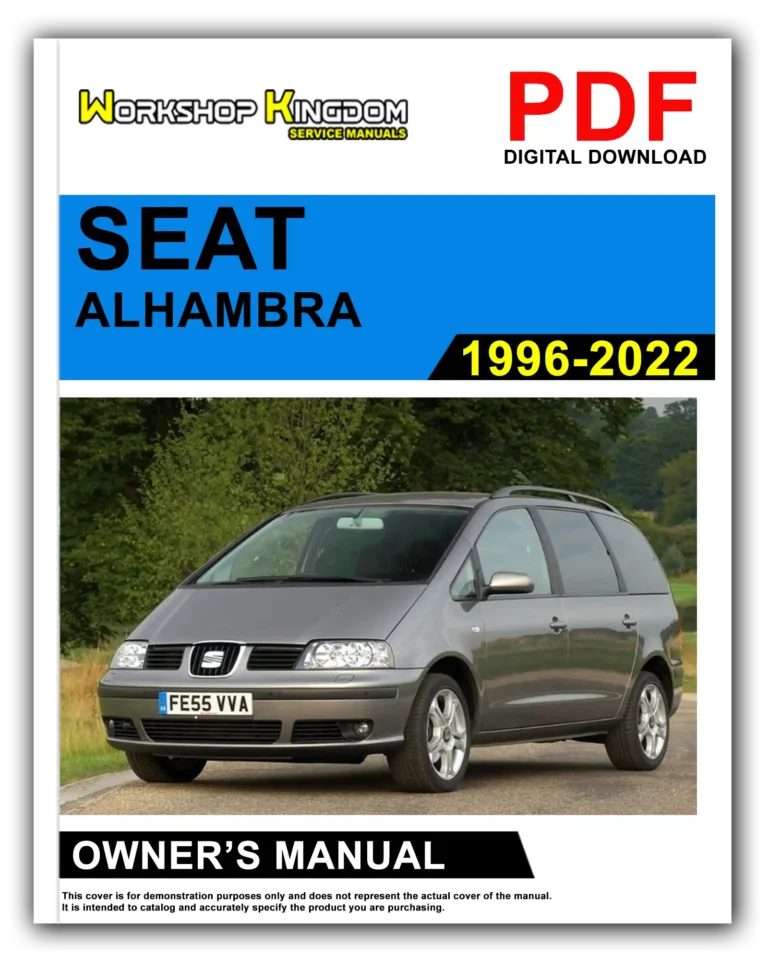 SEAT ALHAMBRA (1996-2022) Owner’s Manual – English – PDF Download