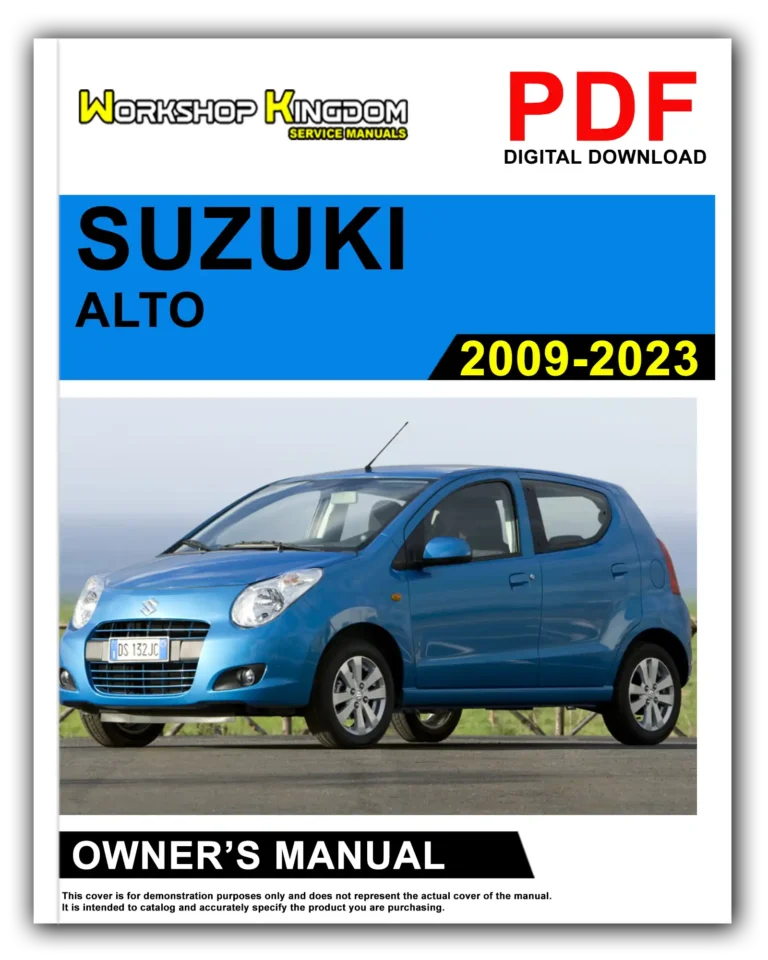 SUZUKI ALTO (2009-2023) Owner’s Manual – English – PDF Download