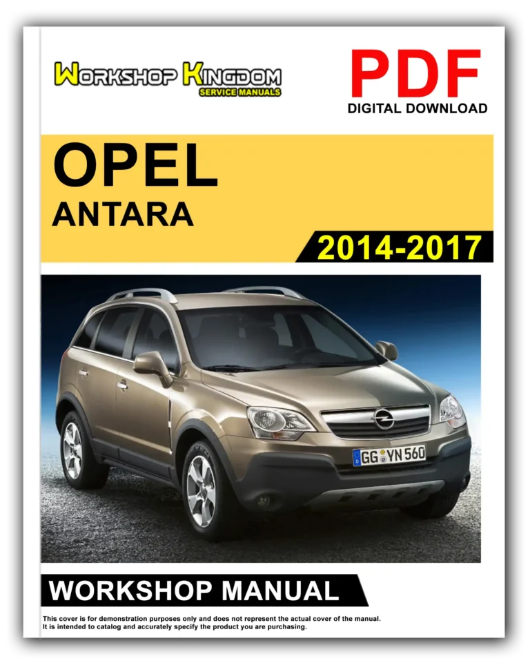 VAUXHALL ANTARA (2014-2017) Workshop Repair Service Manual – English – PDF Download