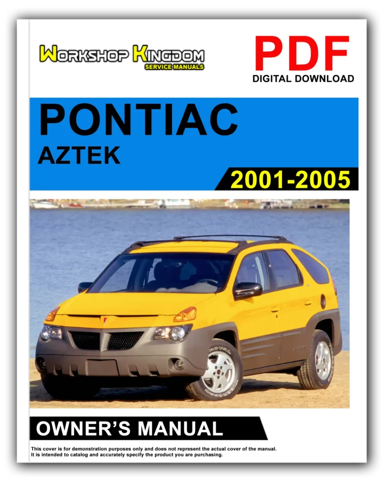 PONTIAC AZTEK (2001-2005) Owner’s Manual – English – PDF Download