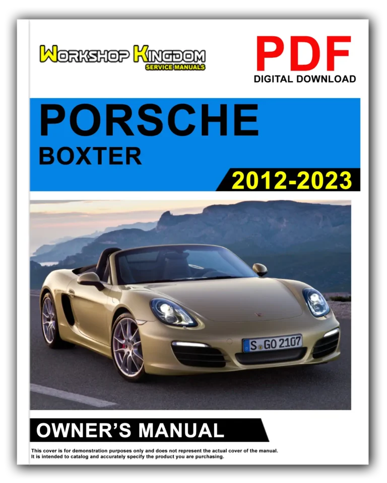 PORSCHE BOXTER (2012-2023) Owner’s Manual – English – PDF Download