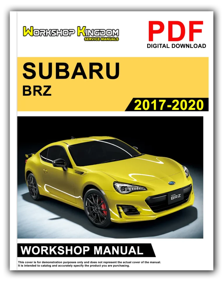 SUBARU BRZ (2017-2020) Workshop Repair Service Manual – English – PDF Download