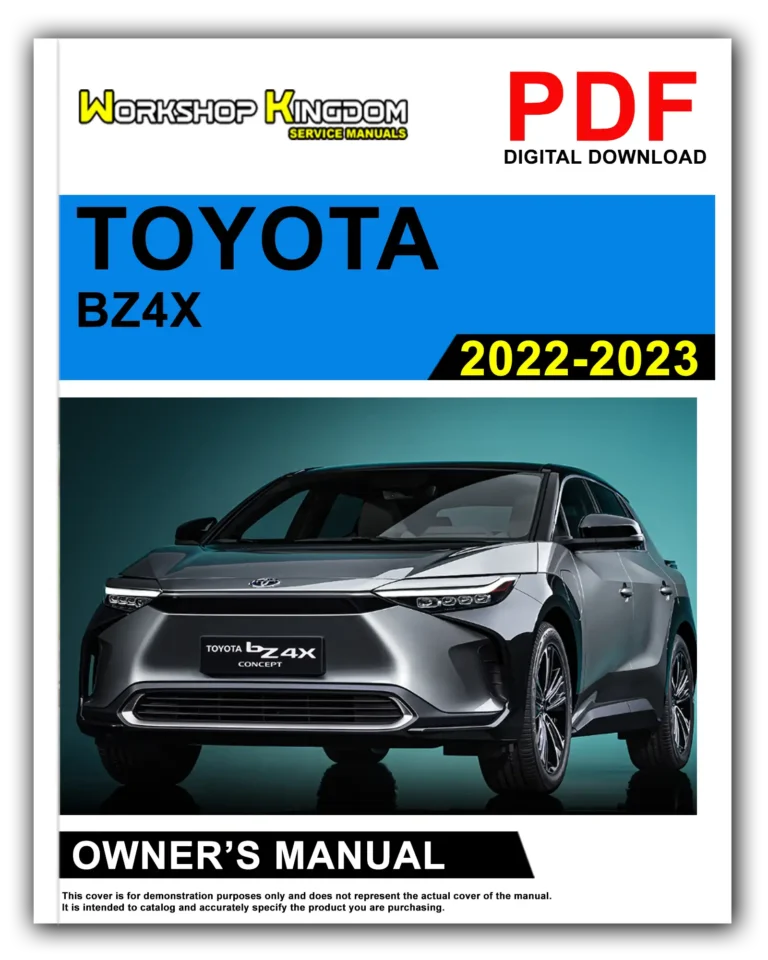 TOYOTA BZ4X (2022-2023) Owner’s Manual – English – PDF Download