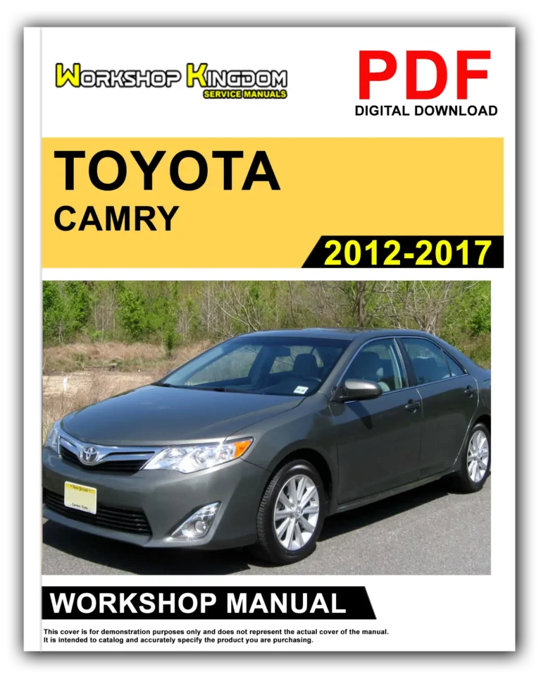 TOYOTA CAMRY (2012-2017) Workshop Repair Service Manual – English – PDF Download