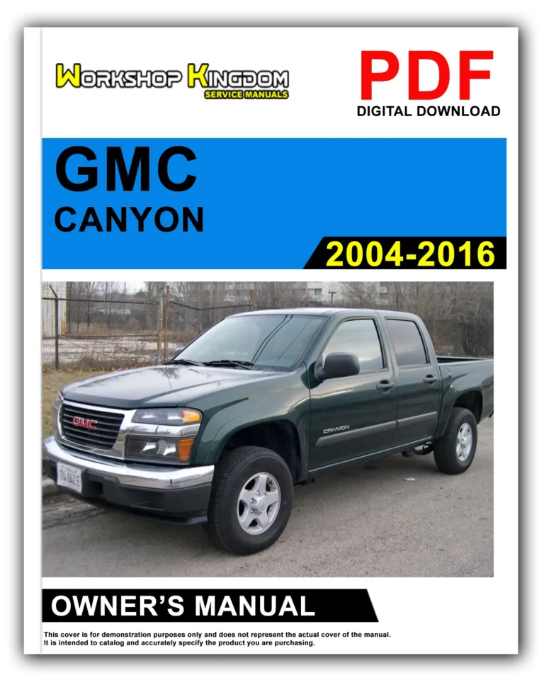 GMC CANYON (2004-2016) Owner’s Manual – English – PDF Download
