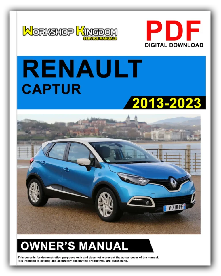 RENAULT CAPTUR (2013-2023) Owner’s Manual – English – PDF Download