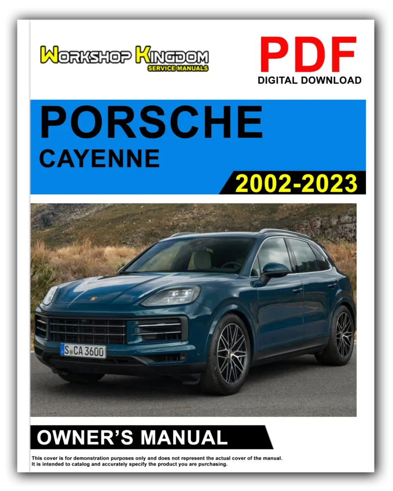 PORSCHE CAYENNE (2002-2023) Owner’s Manual – English – PDF Download