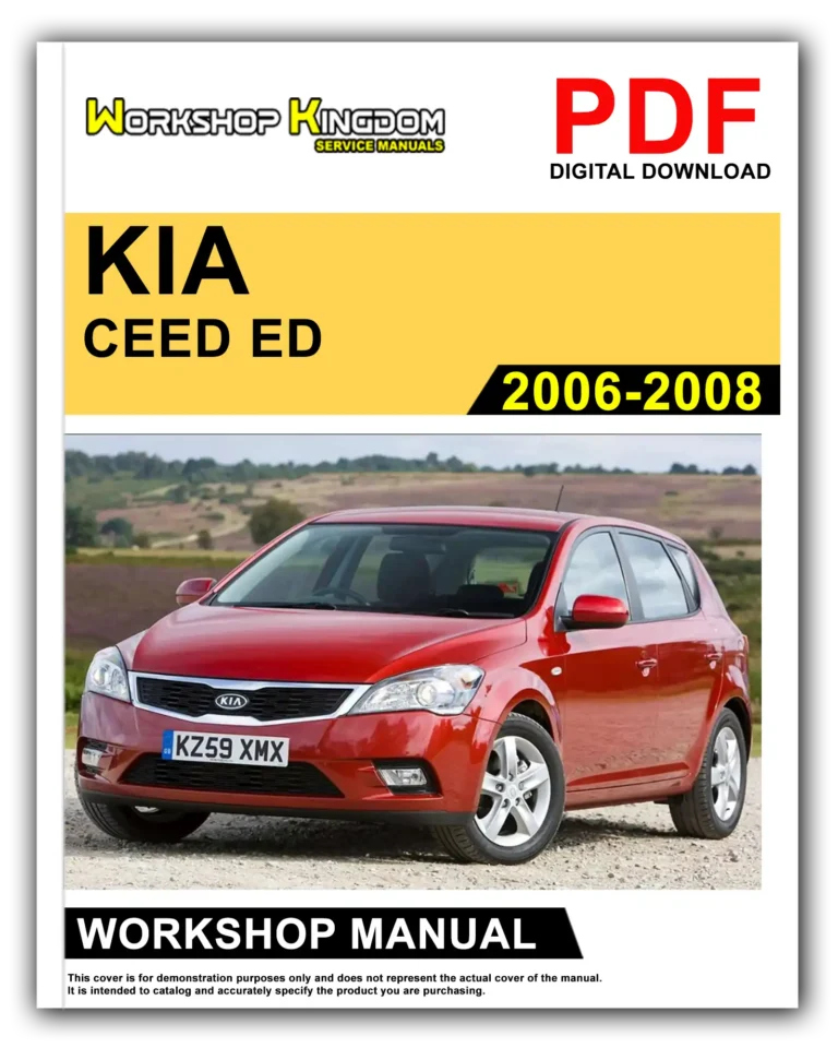 KIA CEED ED (2006-2008) Workshop Repair Service Manual – English – PDF Download
