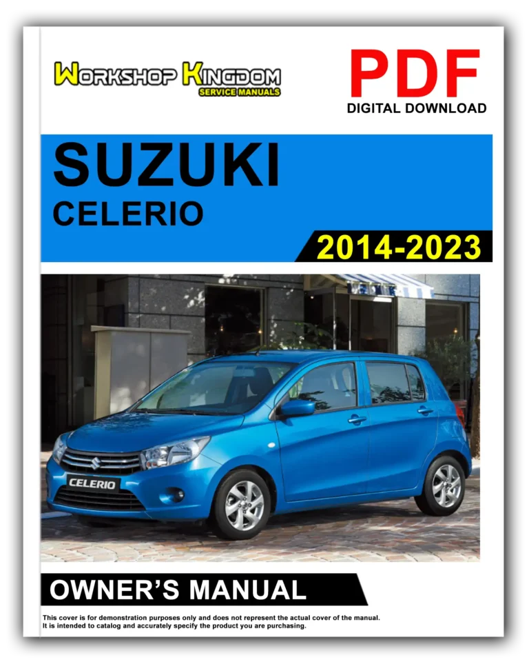 SUZUKI CELERIO (2014-2023) Owner’s Manual – English – PDF Download