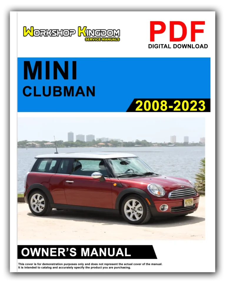 MINI CLUBMAN (2008-2023) Owner’s Manual – English – PDF Download