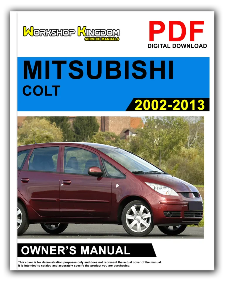 MITSUBISHI COLT (2002-2013) Owner’s Manual – English – PDF Download