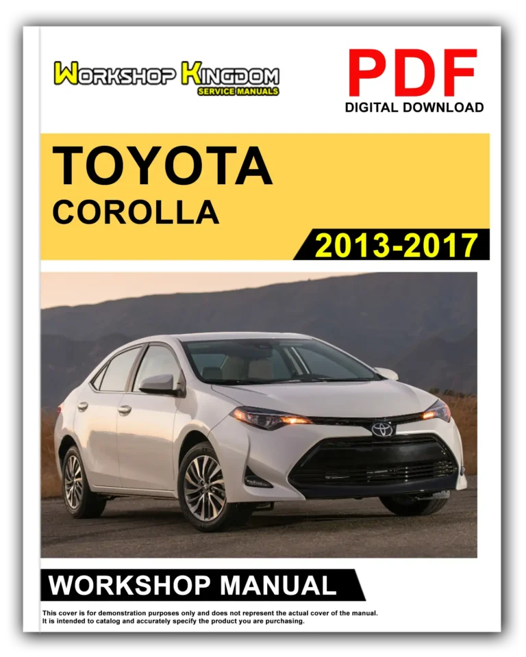 TOYOTA COROLLA (2013-2017) Workshop Repair Service Manual – English – PDF Download