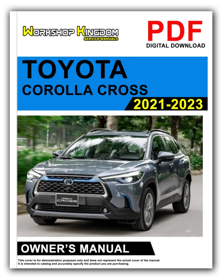 TOYOTA COROLLA CROSS (2021-2023) Owner’s Manual – English – PDF Download