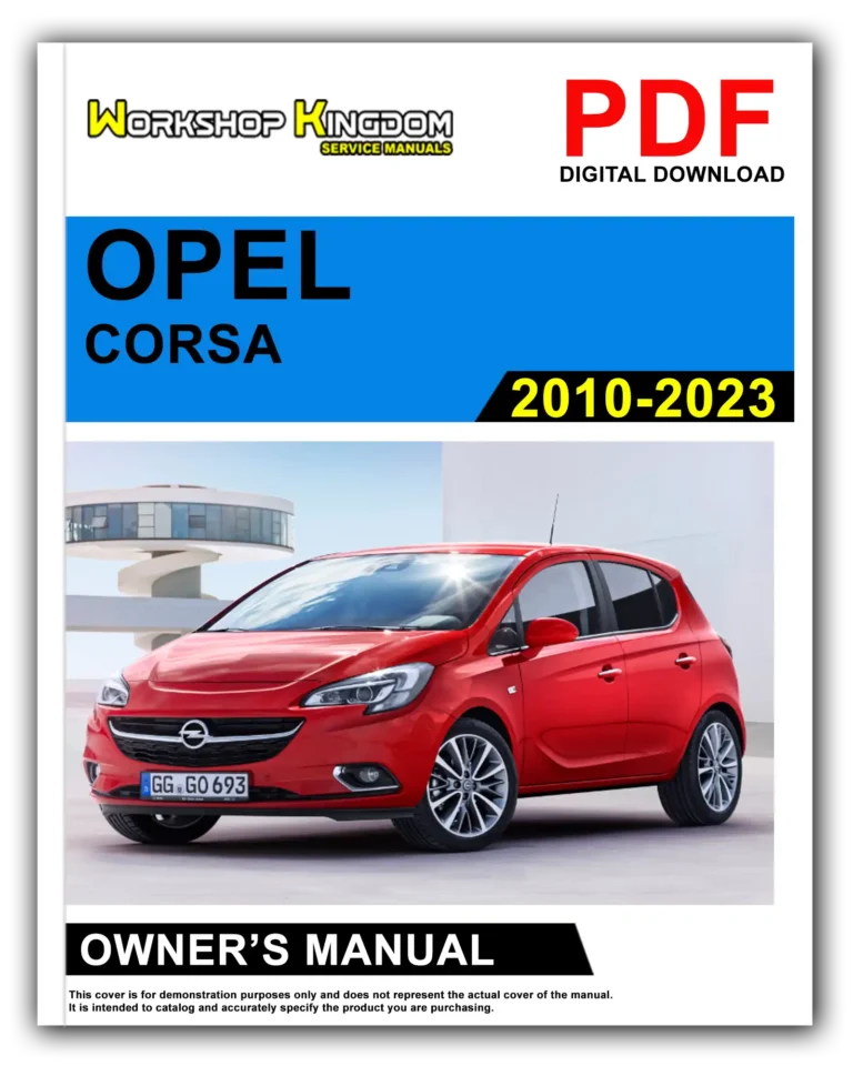 OPEL CORSA (2010-2023) Owner’s Manual – English – PDF Download