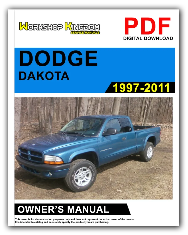 DODGE DAKOTA (1997-2011) Owner’s Manual – English – PDF Download