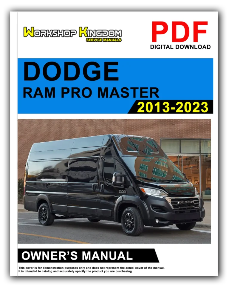 DODGE RAM PRO MASTER (2013-2023) Owner’s Manual – English – PDF Download