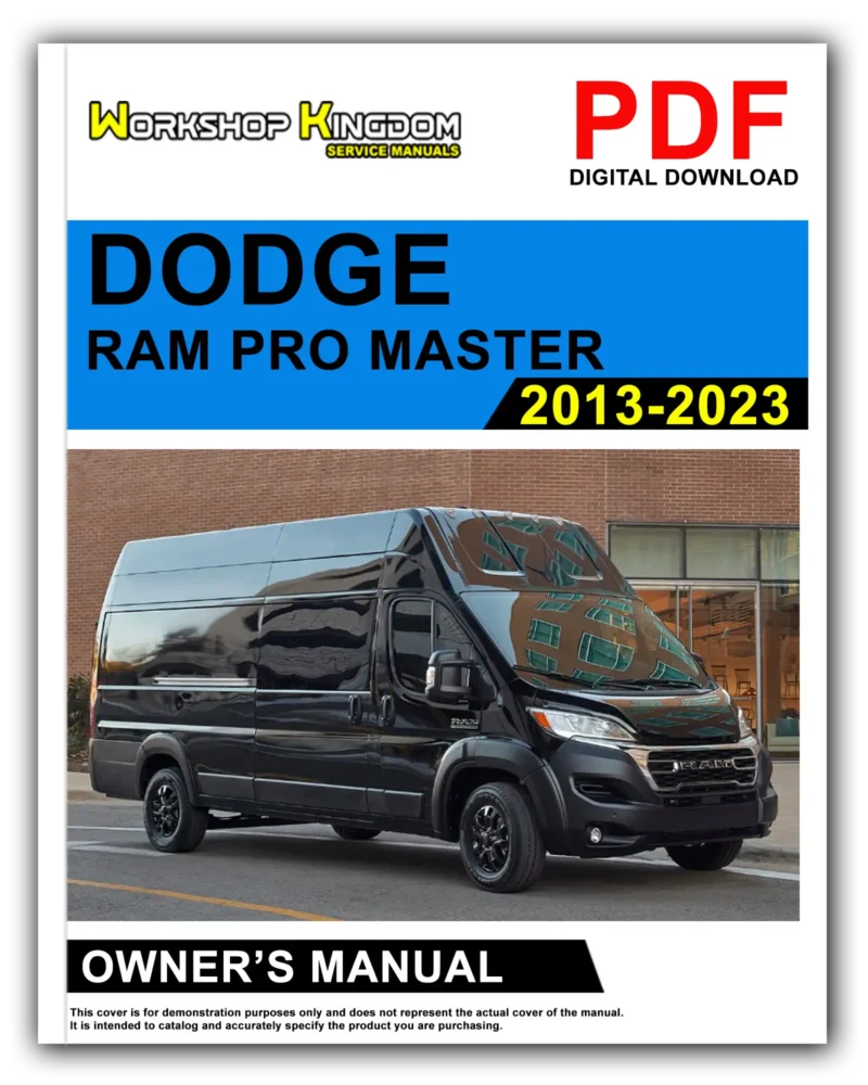 DODGE RAM Pro Master Owner's Manual
