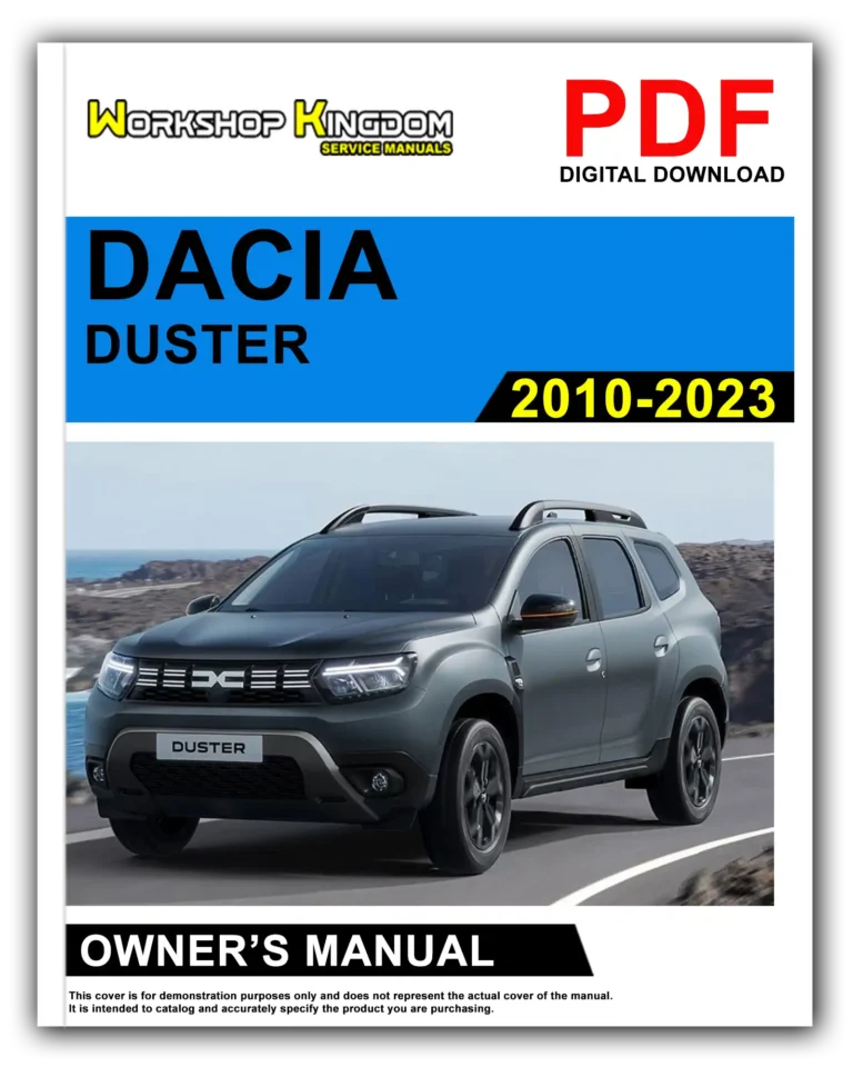 DACIA DUSTER (2010-2023) Owner’s Manual – English – PDF Download