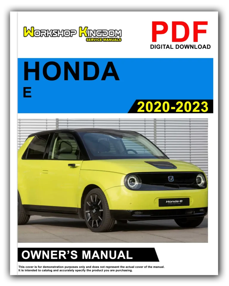 HONDA E (2020-2023) Owner’s Manual – English – PDF Download