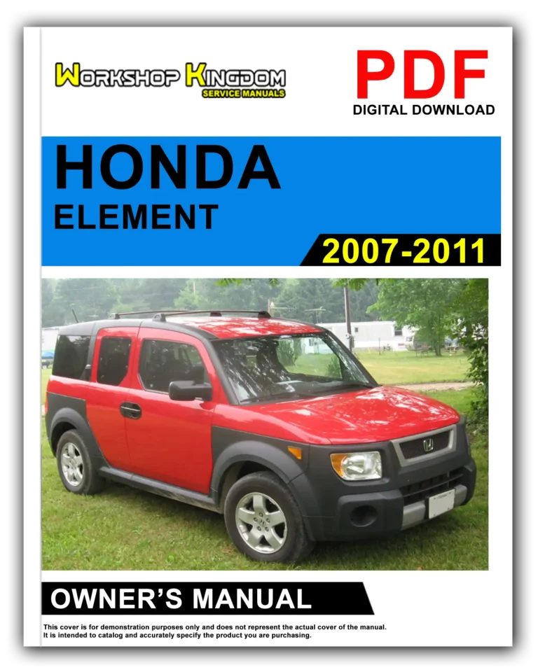 HONDA ELEMENT (2007-2011) Owner’s Manual – English – PDF Download