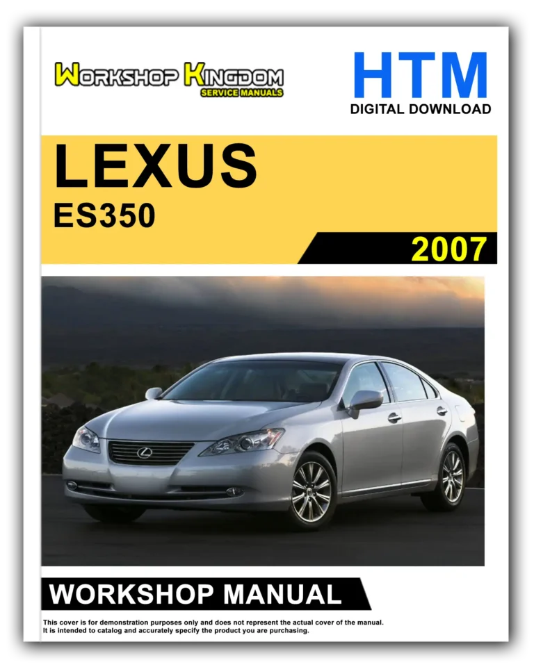 LEXUS ES350 (2007) Workshop Repair Service Manual – English – OEM Download