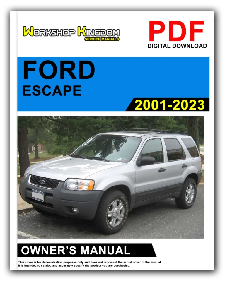 FORD ESCAPE (2001-2023) Owner’s Manual – English – PDF Download