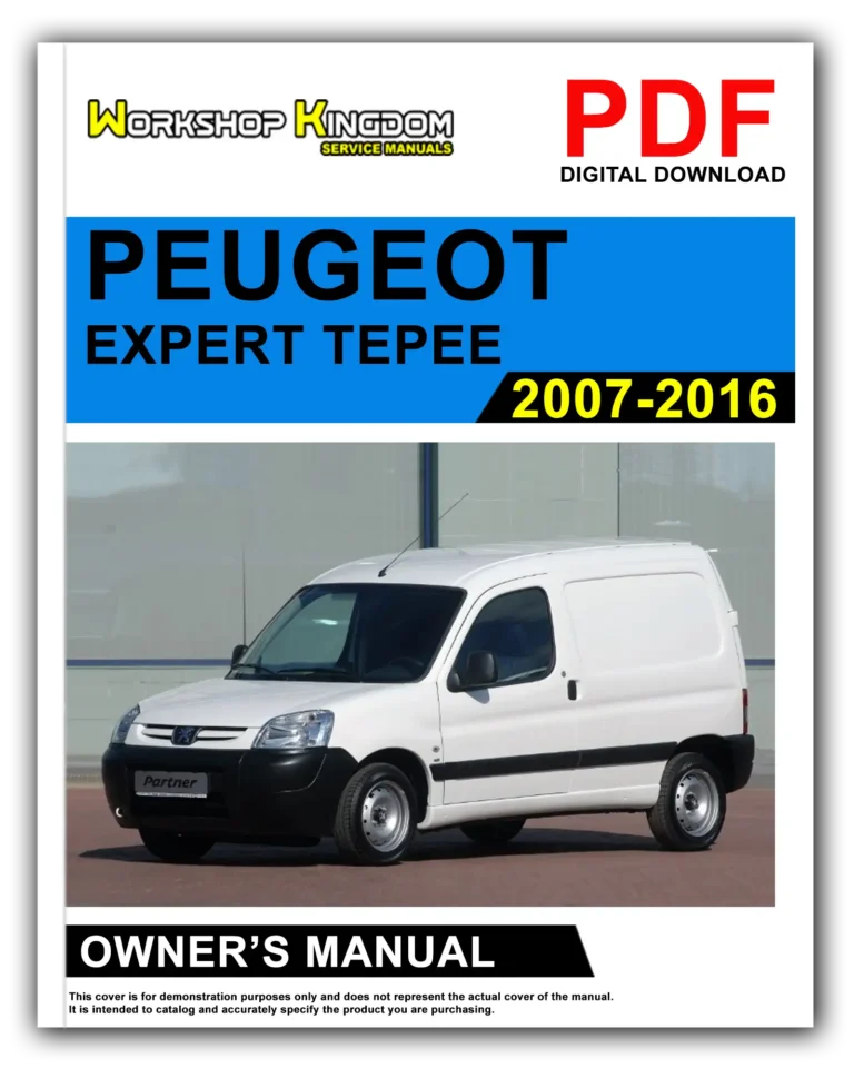 PEUGEOT EXPERT TEPEE (2007-2016) Owner’s Manual – English – PDF Download