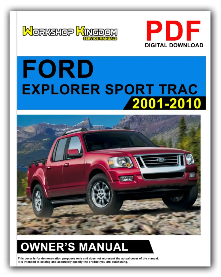 FORD EXPLORER SPORT TRAC (2001-2010) Owner’s Manual – English – PDF Download