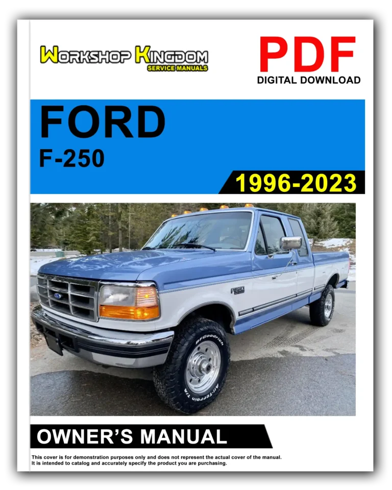 FORD F-250 (1996-2023) Owner’s Manual – English – PDF Download