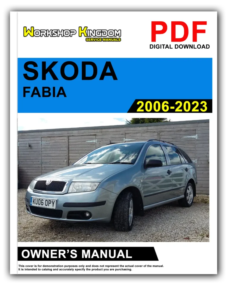 SKODA FABIA (2006-2023) Owner’s Manual – English – PDF Download