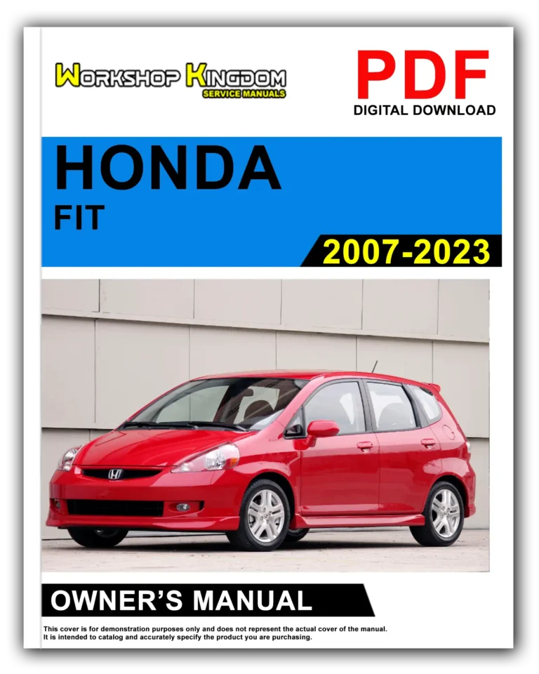 HONDA FIT (2007-2023) Owner’s Manual – English – PDF Download