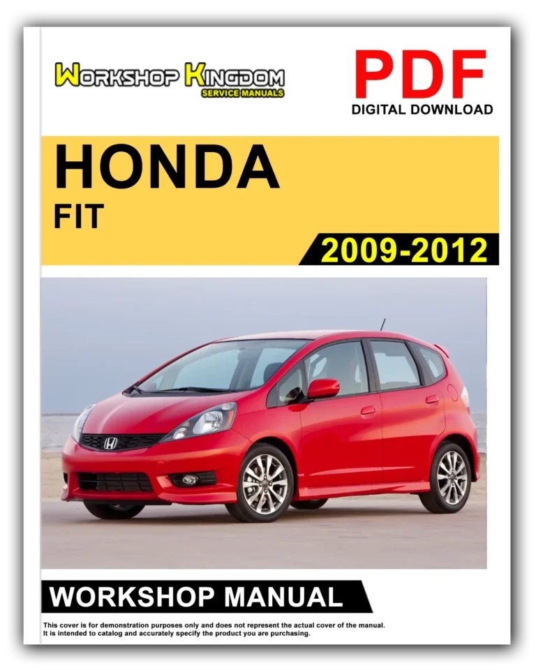 HONDA FIT (2009-2012) Workshop Repair Service Manual – English – PDF Download
