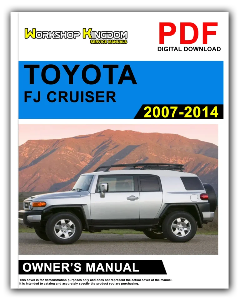 TOYOTA FJ CRUISER (2007-2014) Owner’s Manual – English – PDF Download