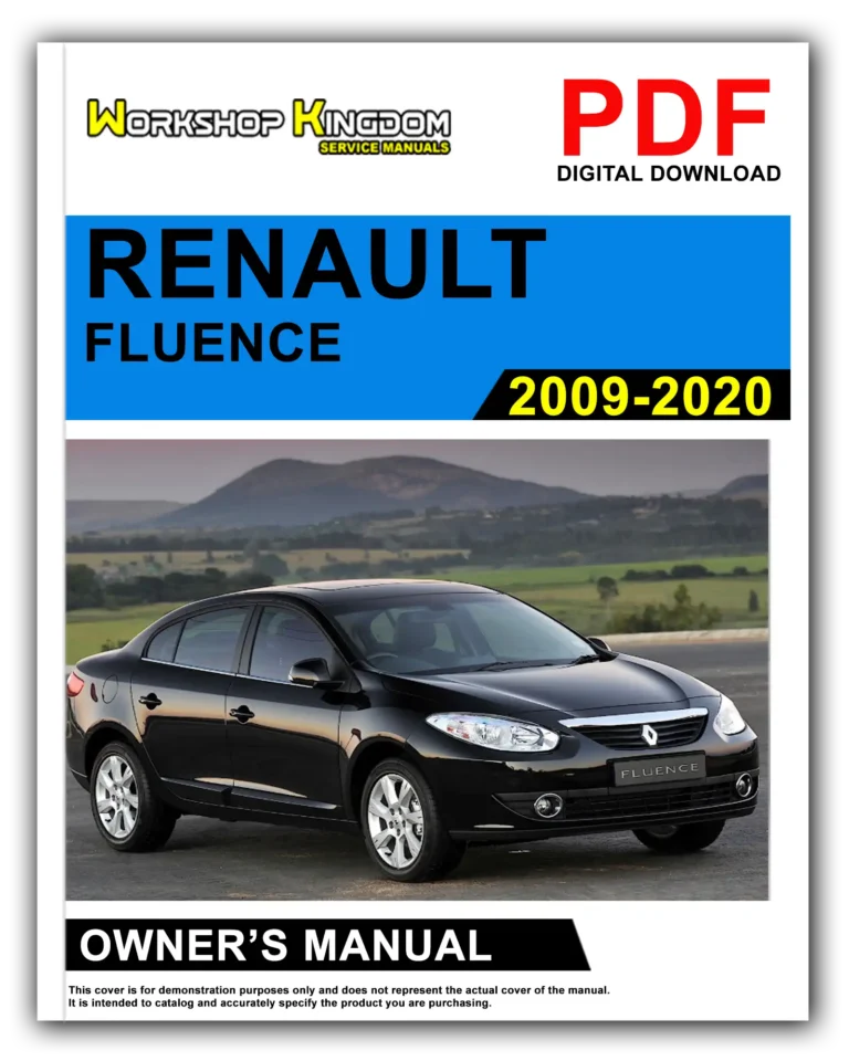 RENAULT FLUENCE (2009-2020) Owner’s Manual – English – PDF Download