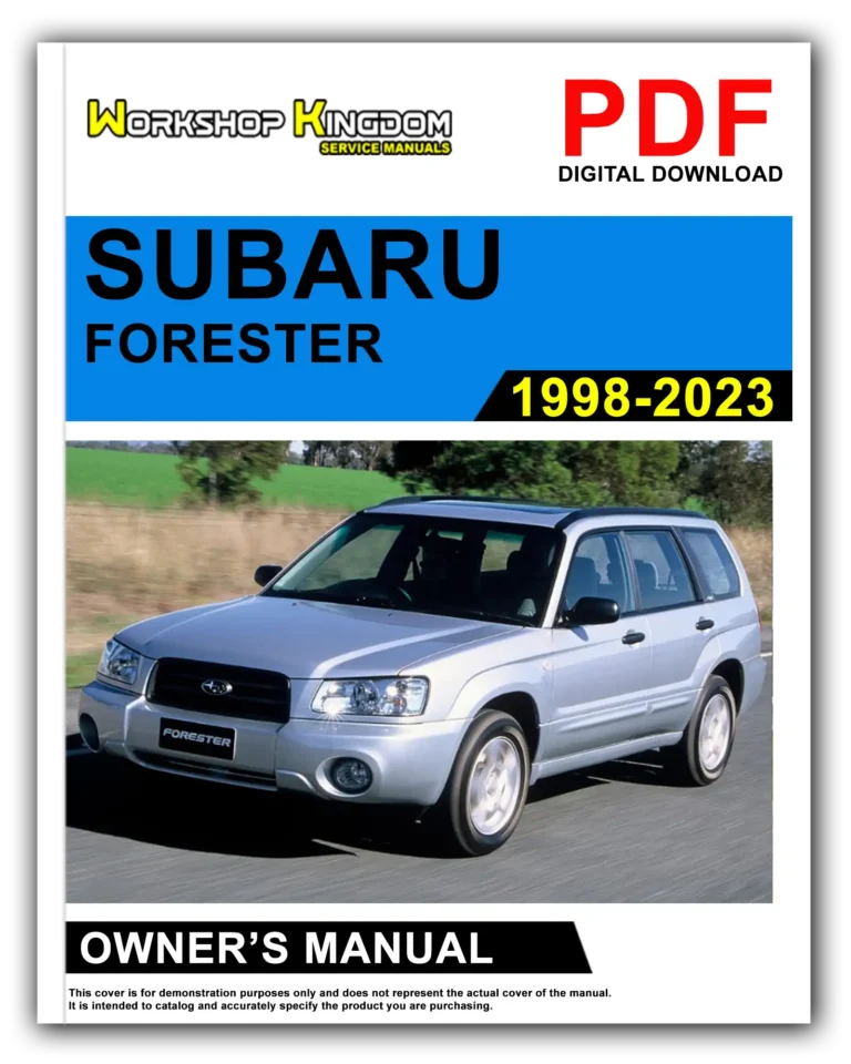 SUBARU FORESTER (1998-2023) Owner’s Manual – English – PDF Download