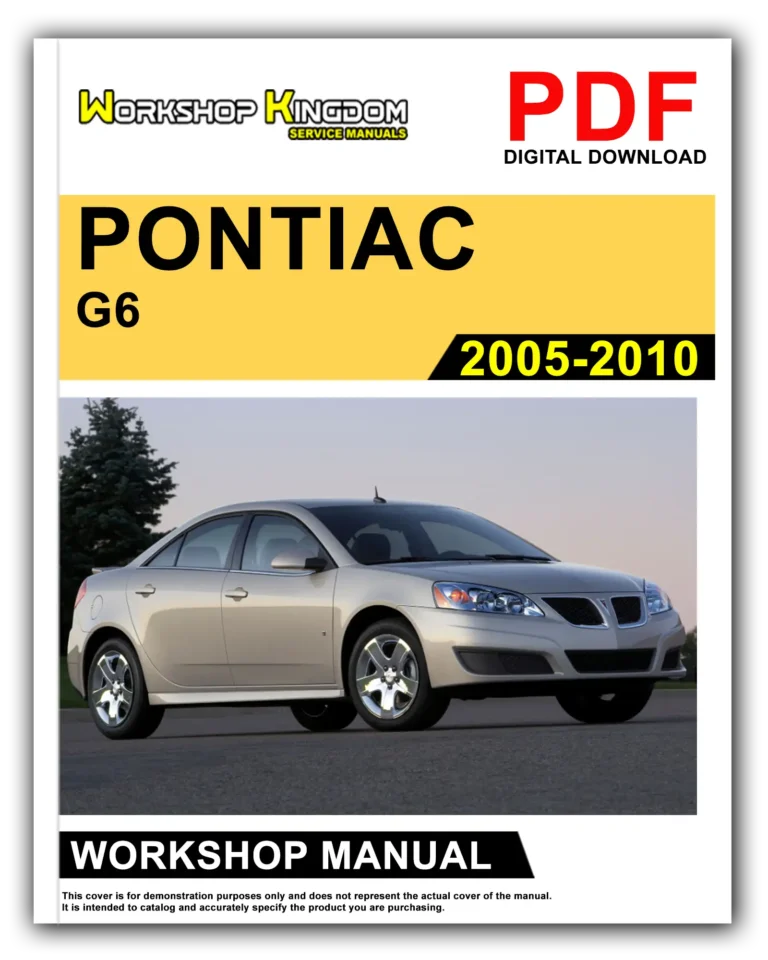 PONTIAC G6 (2005-2010) Workshop Repair Service Manual – English – PDF Download