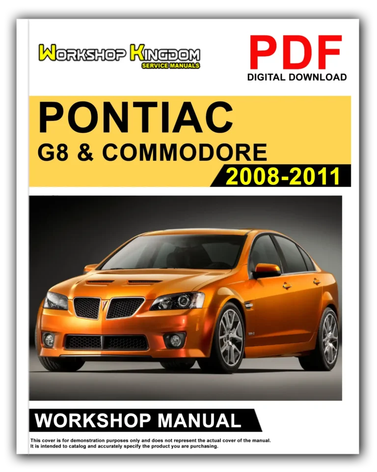 PONTIAC G8 & HOLDEN COMMODORE VE OMEGA (2008-2011) Workshop Repair Service Manual – English – PDF Download