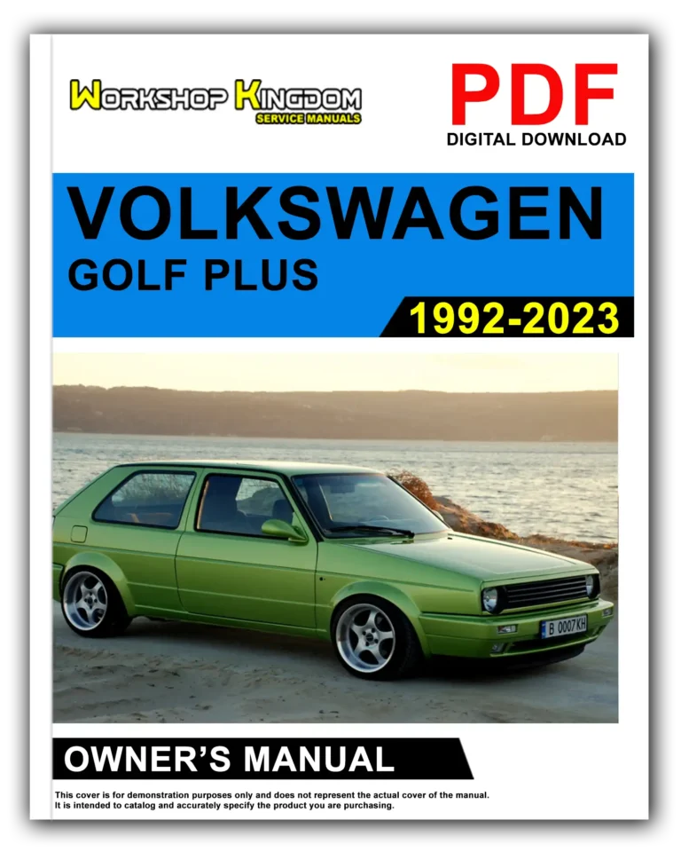 VOLKSWAGEN GOLF PLUS (1992-2023) Owner’s Manual – English – PDF Download