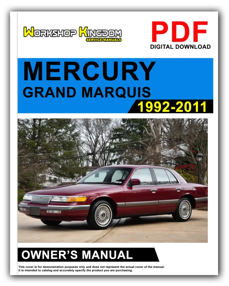 MERCURY GRAND MARQUIS (1992-2011) Owner’s Manual – English – PDF Download