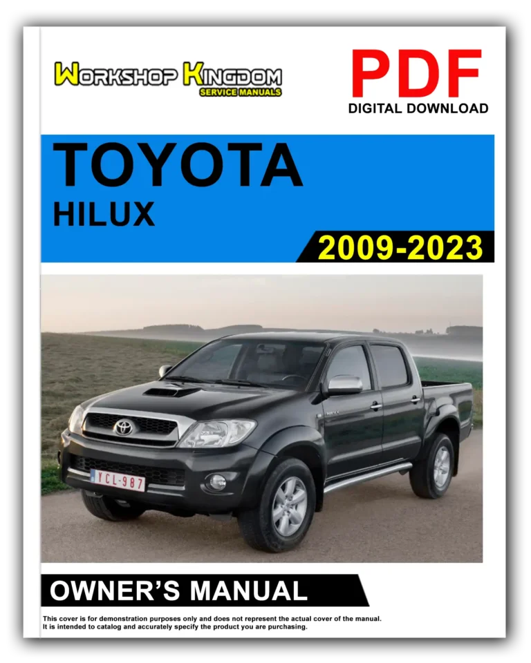 TOYOTA HILUX (2009-2023) Owner’s Manual – English – PDF Download