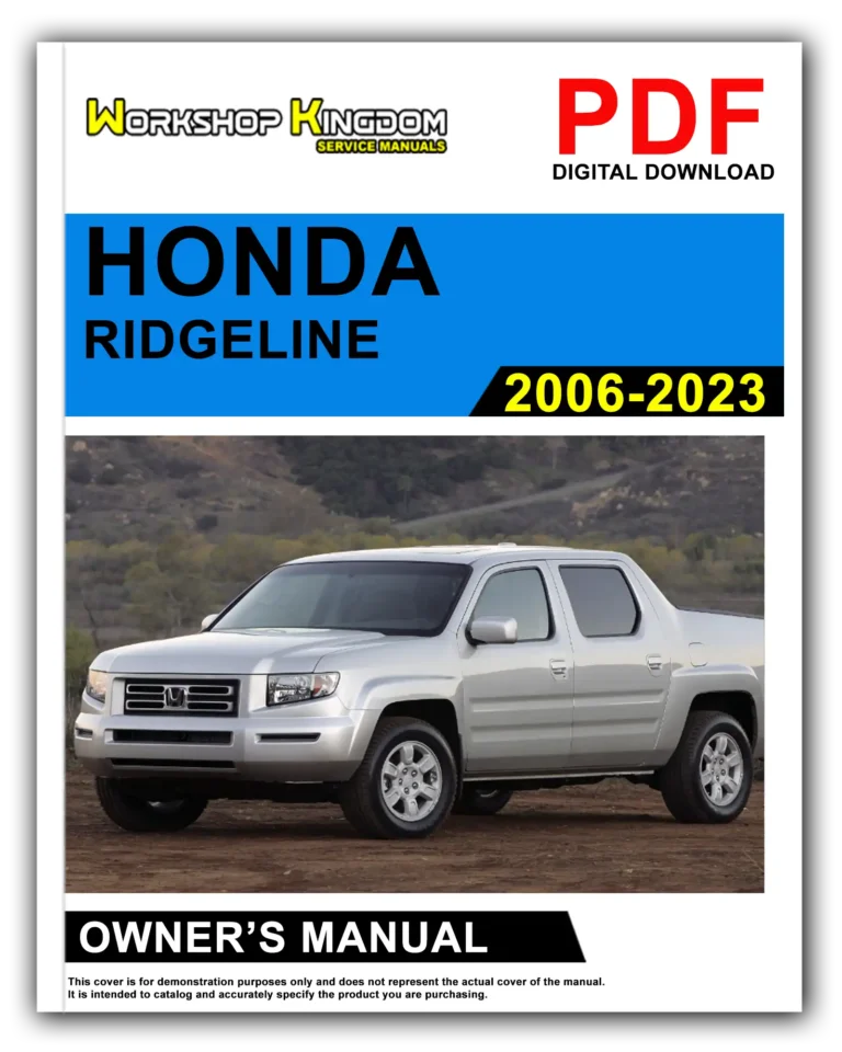HONDA RIDGELINE (2006-2023) Owner’s Manual – English – PDF Download