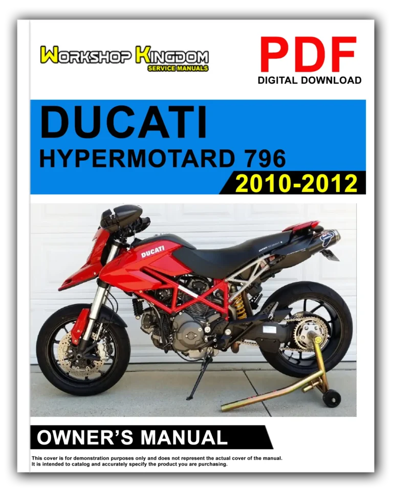 DUCATI HYPERMOTARD 796 (2010-2012) Owner’s Manual – English – PDF Download