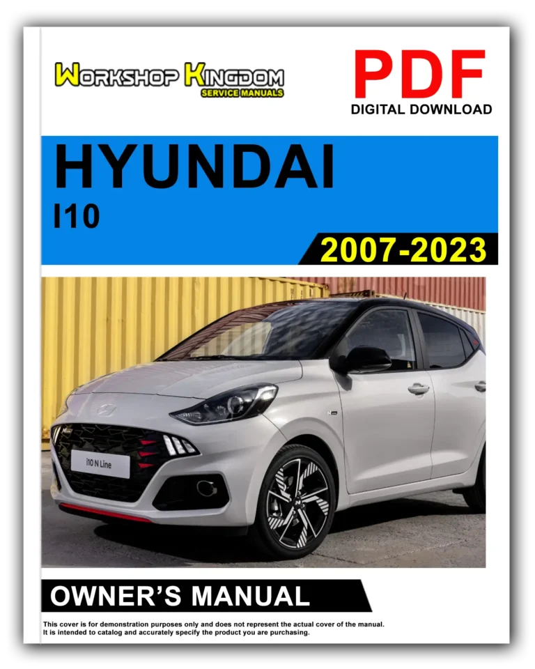 HYUNDAI I10 (2007-2023) Owner’s Manual – English – PDF Download