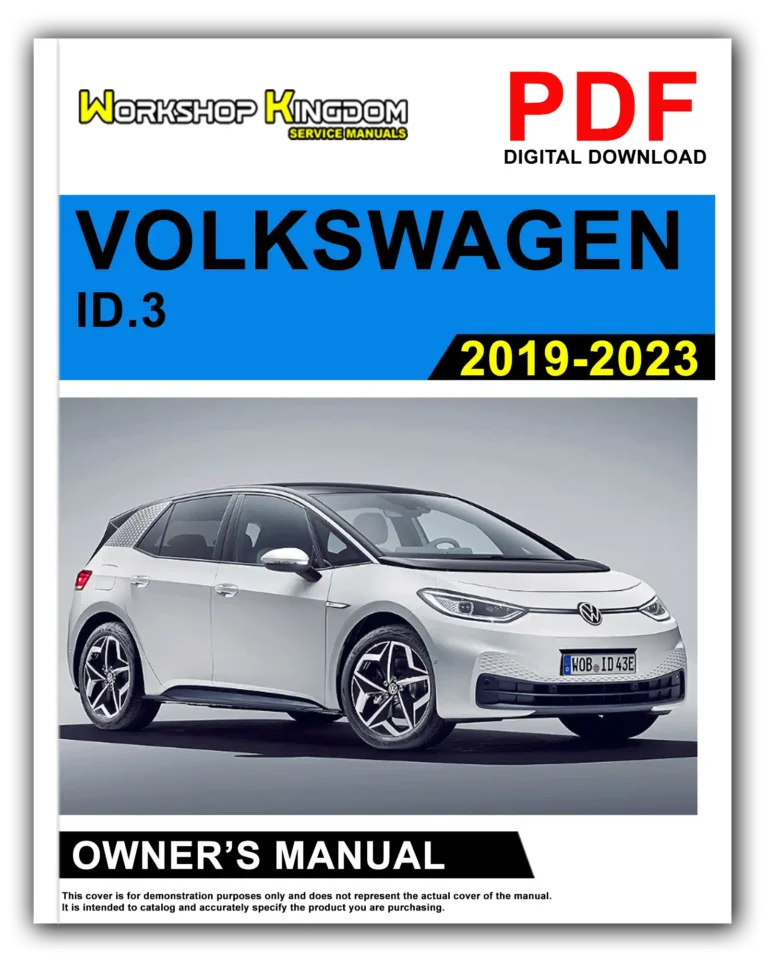 VOLKSWAGEN ID 3 (2019-2023) Owner’s Manual – English – PDF Download