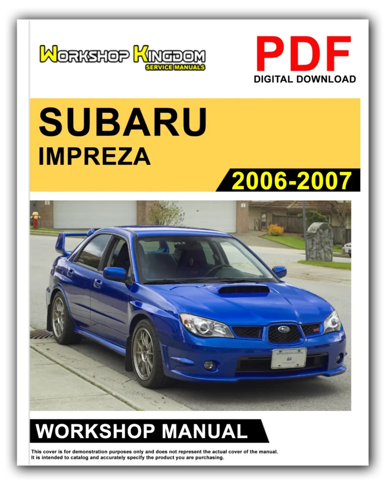 SUBARU IMPREZA (2006-2007) Workshop Repair Service Manual – English – PDF Download