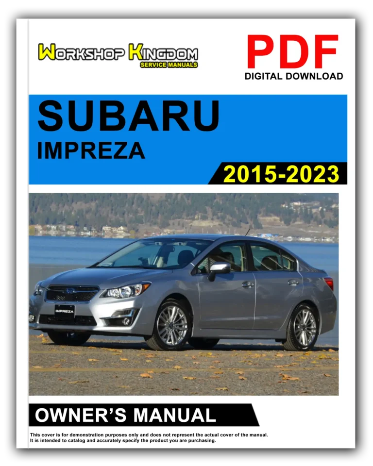 SUBARU IMPREZA (2015-2023) Owner’s Manual – English – PDF Download